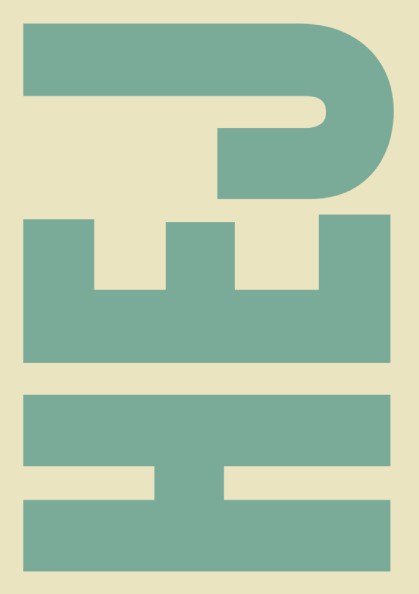 Sage and cream poster featuring geometric shapes in a modern style
