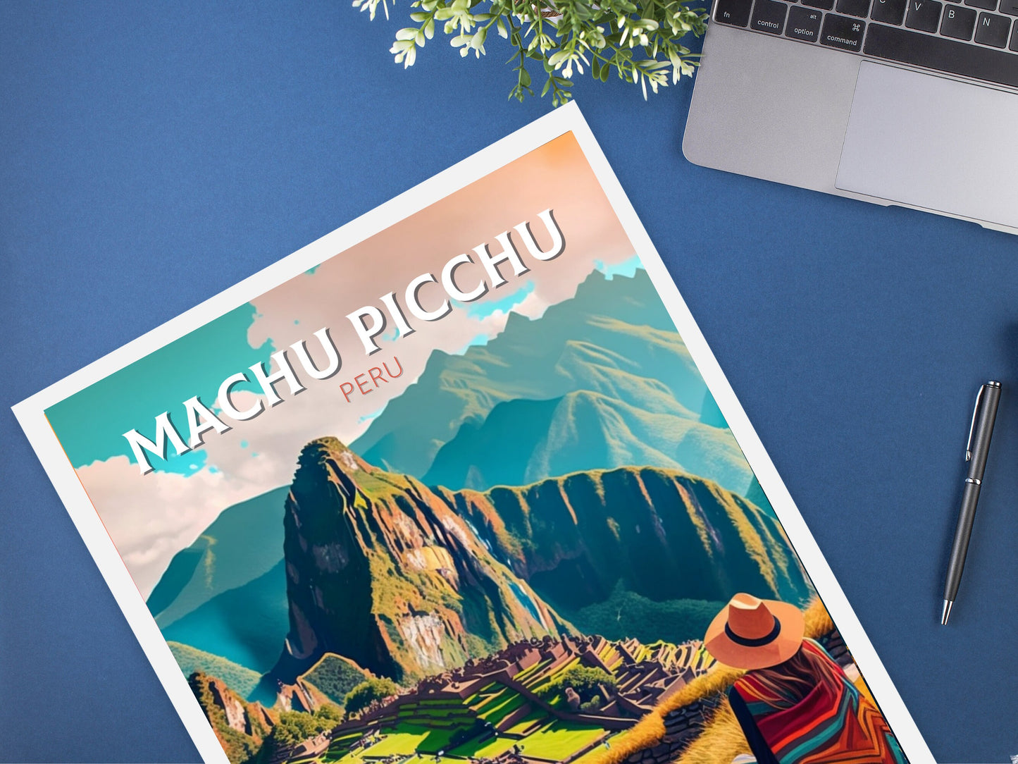 Machu Picchu Travel Poster | Wall Art | Travel Print | Housewarming Gift | Peru Travel Poster | ID 051