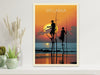 Sri Lanka Fishermen Print | Sri Lanka Illustration | Sri Lanka sunset | Fishing Print | Sunset Wall Art | Fishermen Print | ID 004