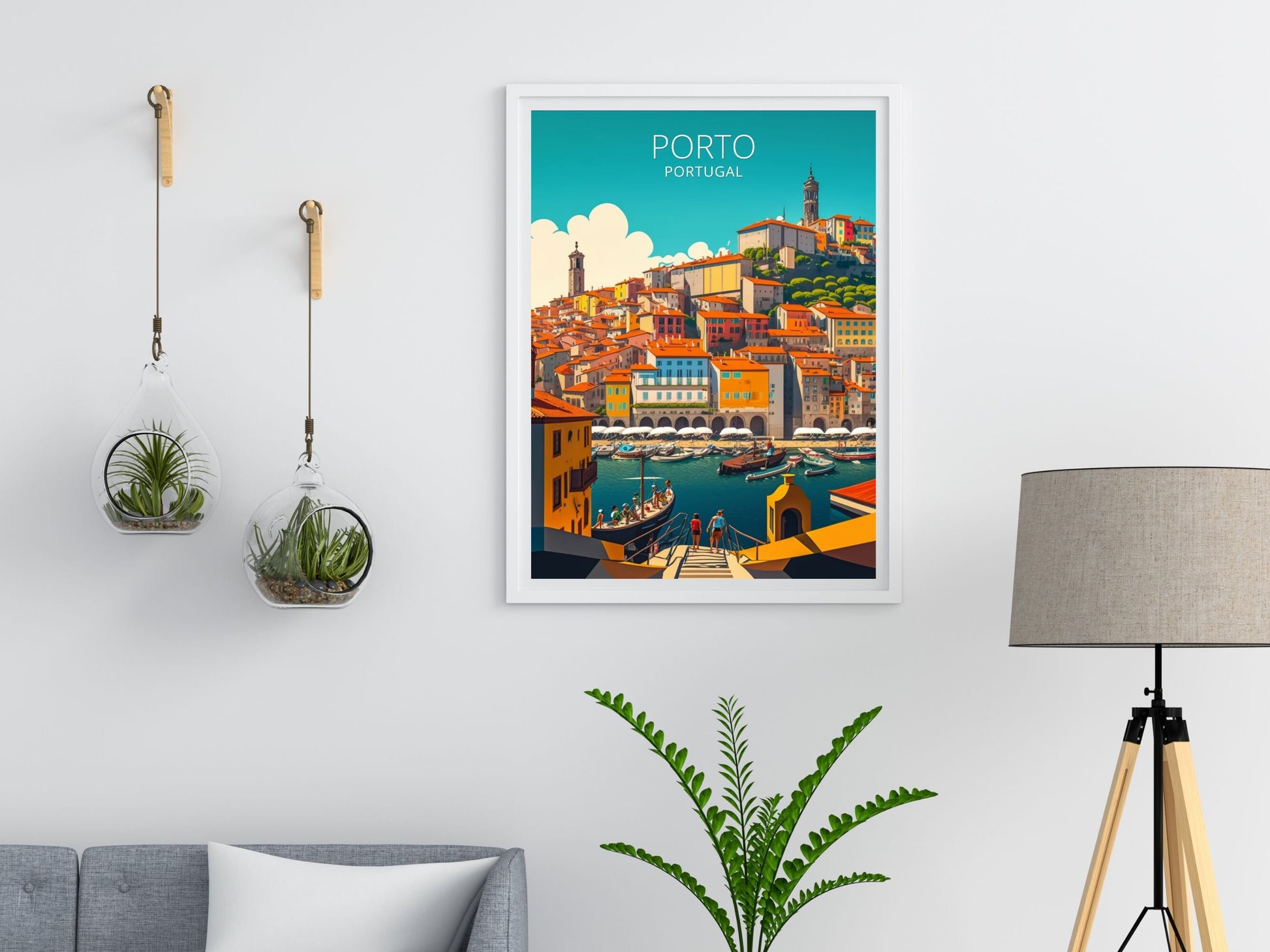 Porto Travel Print | Porto Illustration | Porto Wall Art | Porto Print | Portugal Print | Portugal Home Decor | Porto Poster | ID 046