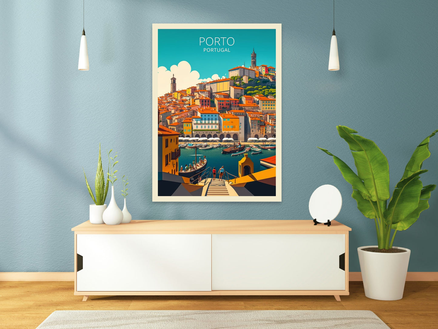 Porto Travel Print | Porto Illustration | Porto Wall Art | Porto Print | Portugal Print | Portugal Home Decor | Porto Poster | ID 046