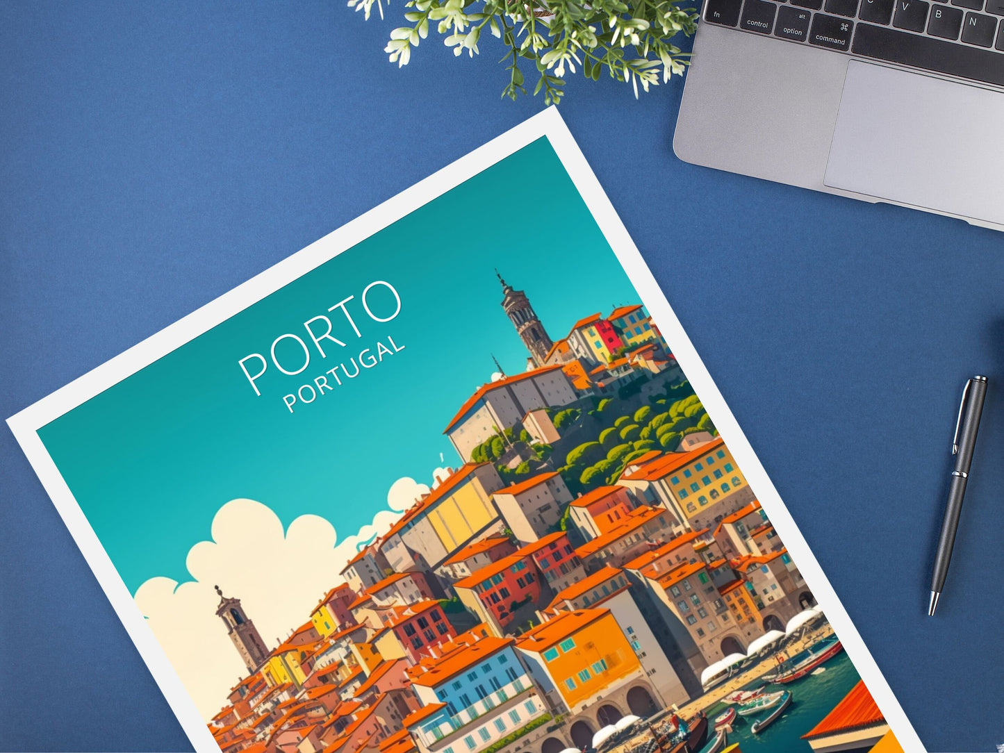 Porto Travel Print | Porto Illustration | Porto Wall Art | Porto Print | Portugal Print | Portugal Home Decor | Porto Poster | ID 046