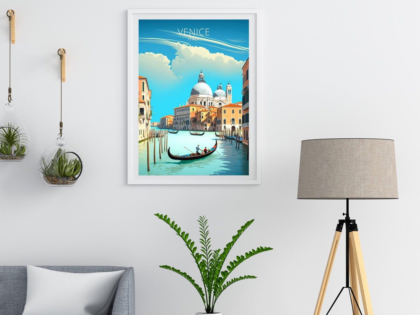 Venice Travel Print | Venice Illustration | Venice Wall Art | Venice Poster | Italy Poster | Venice Home Decor | Venice Home Decor | ID 011