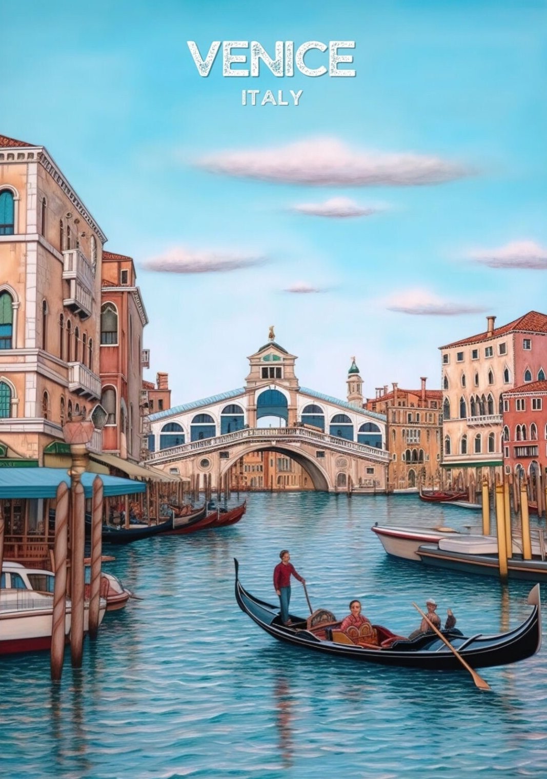Europe VENICE PRINT ART - ITALY ARTWORK