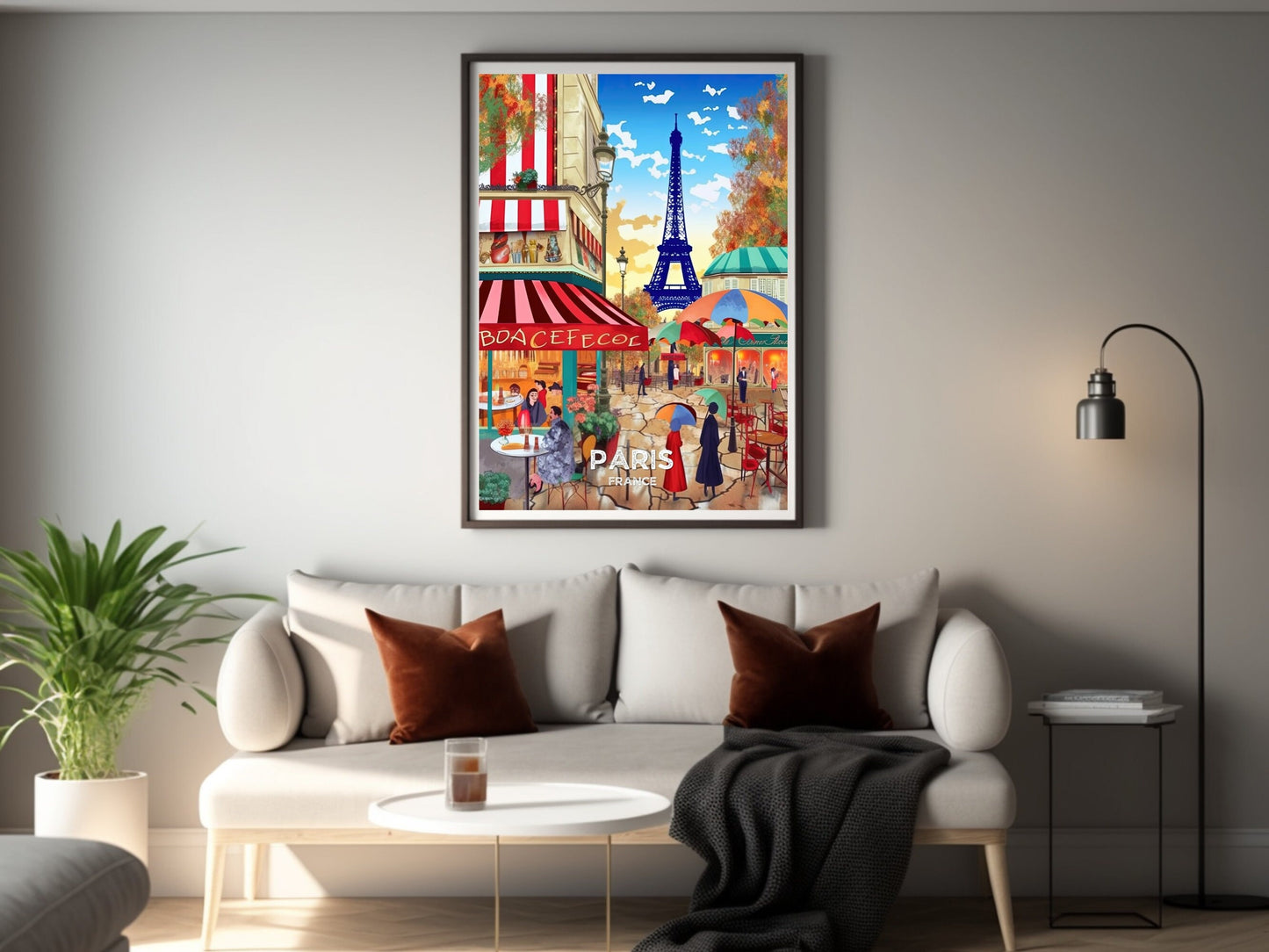 Paris Travel Print | Paris Illustration | Paris Wall Art | France Print | Paris Print| Paris France Print Painting | Paris Affiche | ID 031