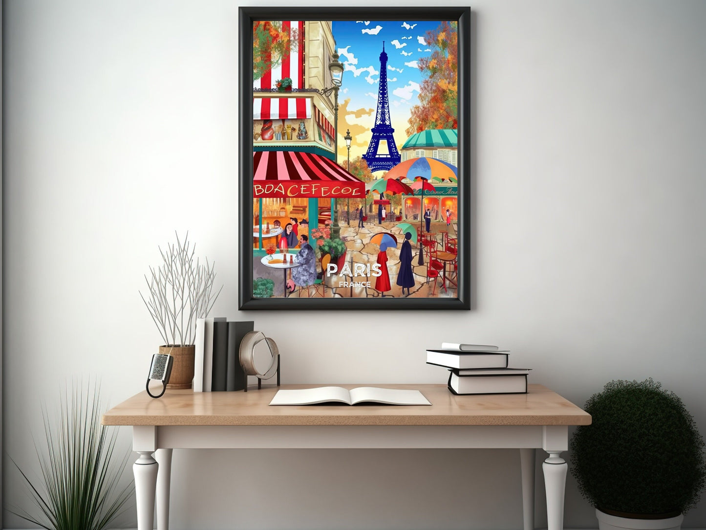 Paris Travel Print | Paris Illustration | Paris Wall Art | France Print | Paris Print| Paris France Print Painting | Paris Affiche | ID 031