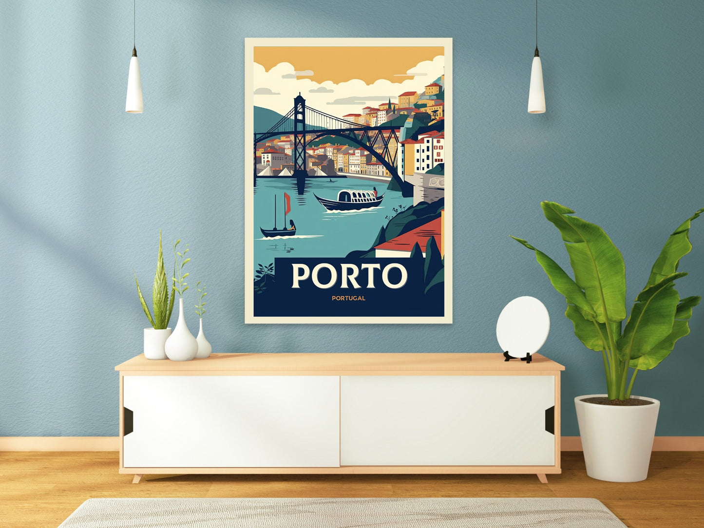 Porto Travel Print | Porto Illustration | Porto Art | Porto Print | Portugal Print | Portugal Decor | Porto Poster | Travel gift | ID 037