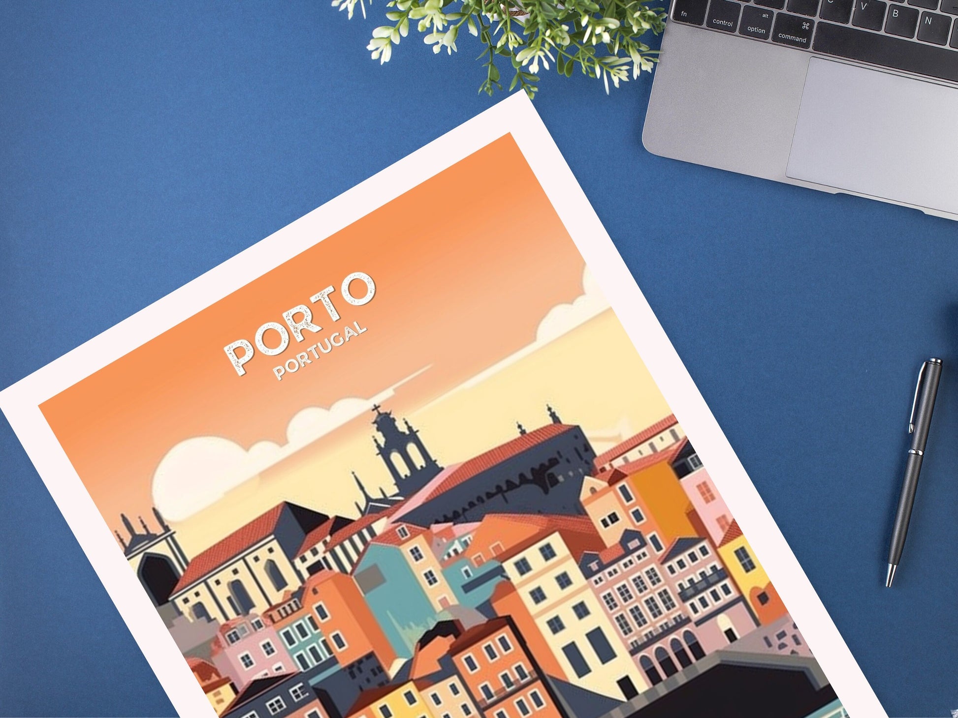 Porto Travel Print | Porto Illustration | Porto Wall Art | Porto Print | Portugal Print | Portugal Home Decor | Porto Poster | ID 044