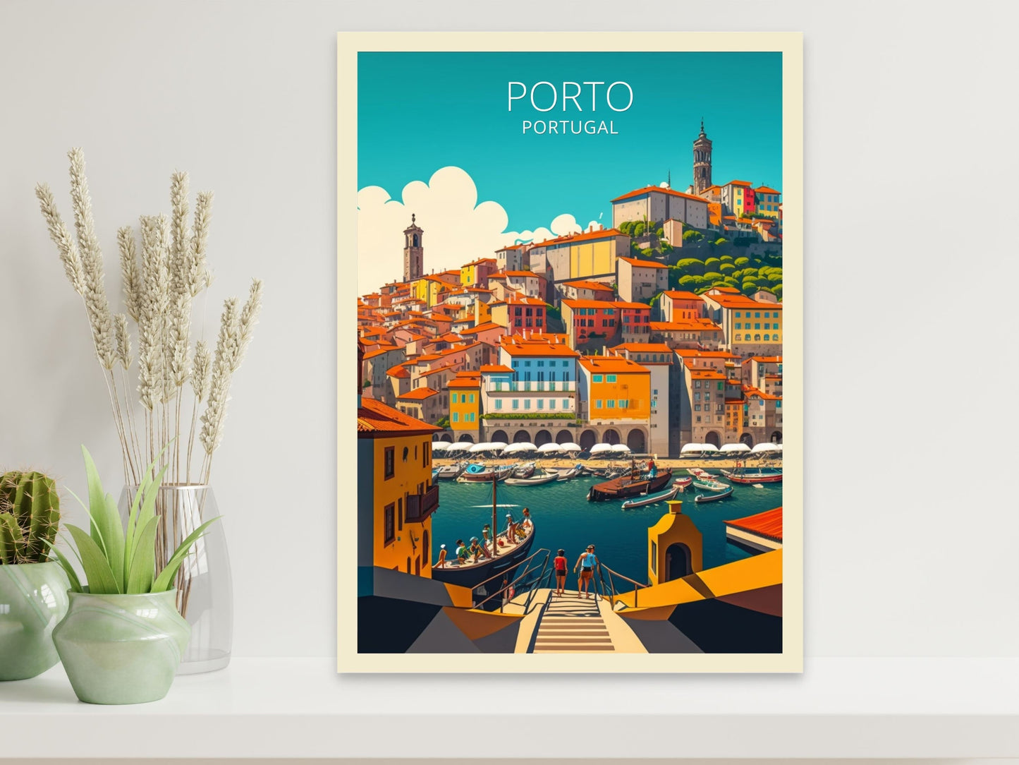 Porto Travel Print | Porto Illustration | Porto Wall Art | Porto Print | Portugal Print | Portugal Home Decor | Porto Poster | ID 046