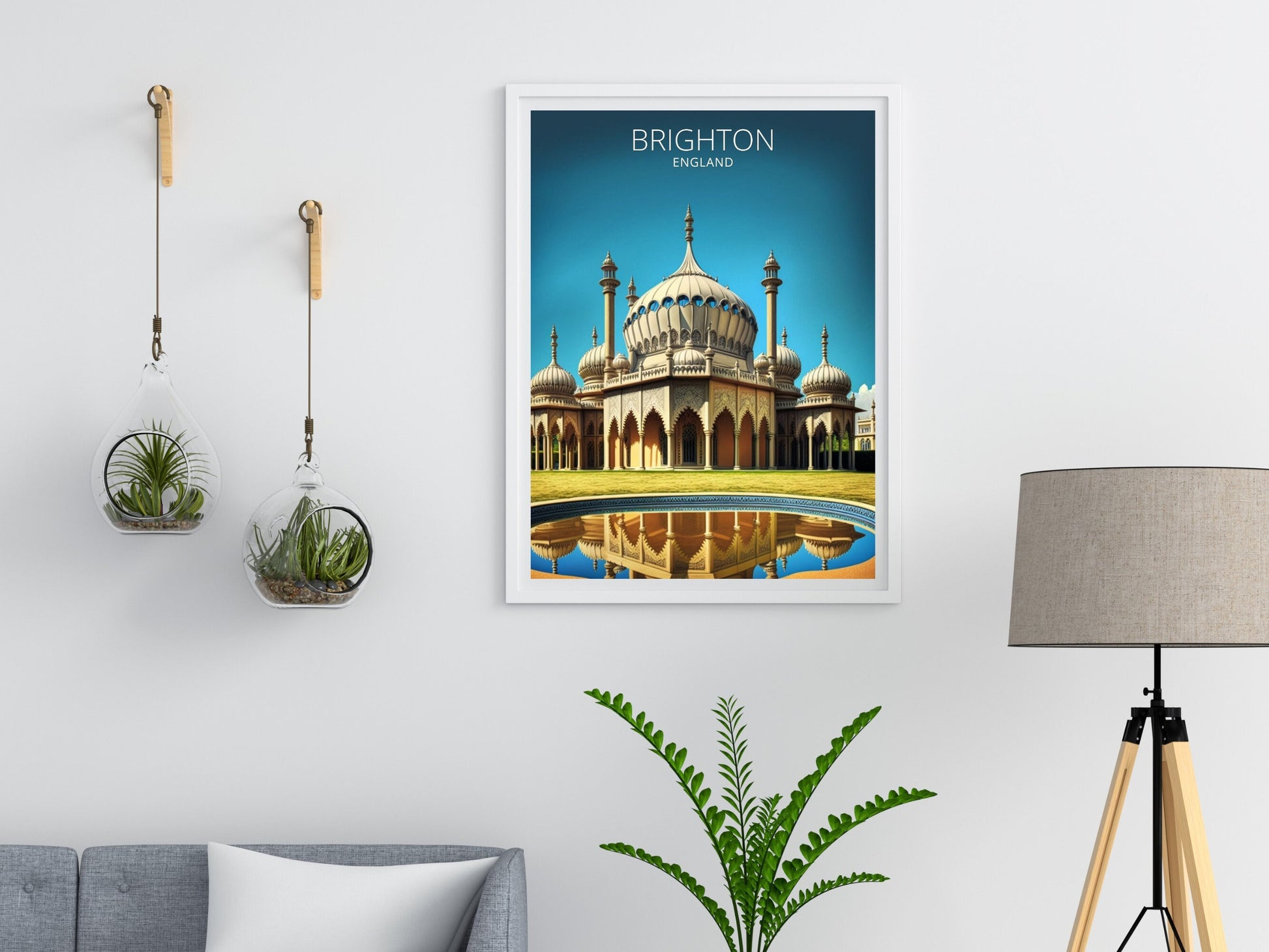 Brighton Travel Print | Brighton Illustration | Brighton Wall Art | England Print | Brighton Home Decor | Brighton Poster | ID 010