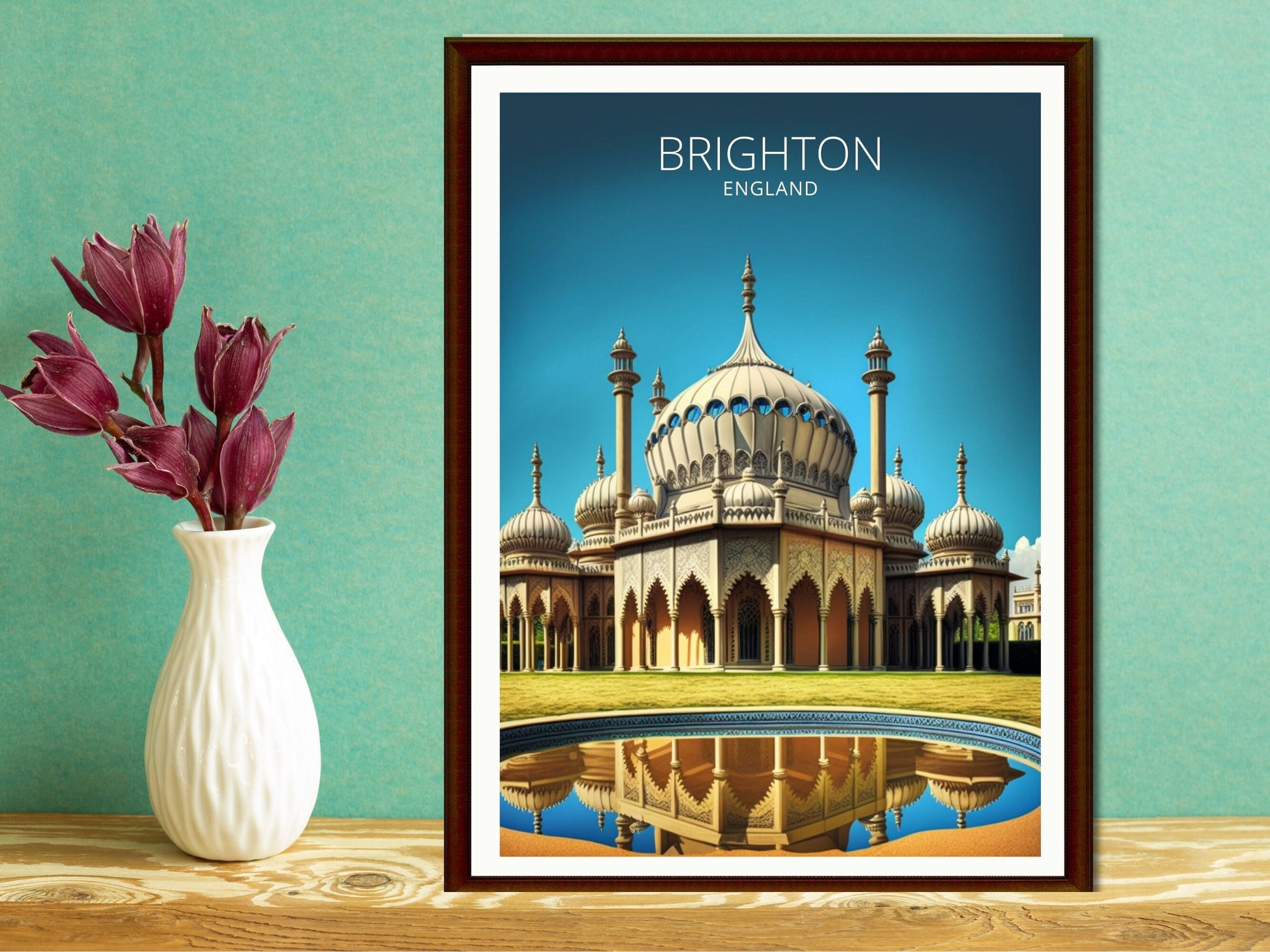 Brighton Travel Print | Brighton Illustration | Brighton Wall Art | England Print | Brighton Home Decor | Brighton Poster | ID 010