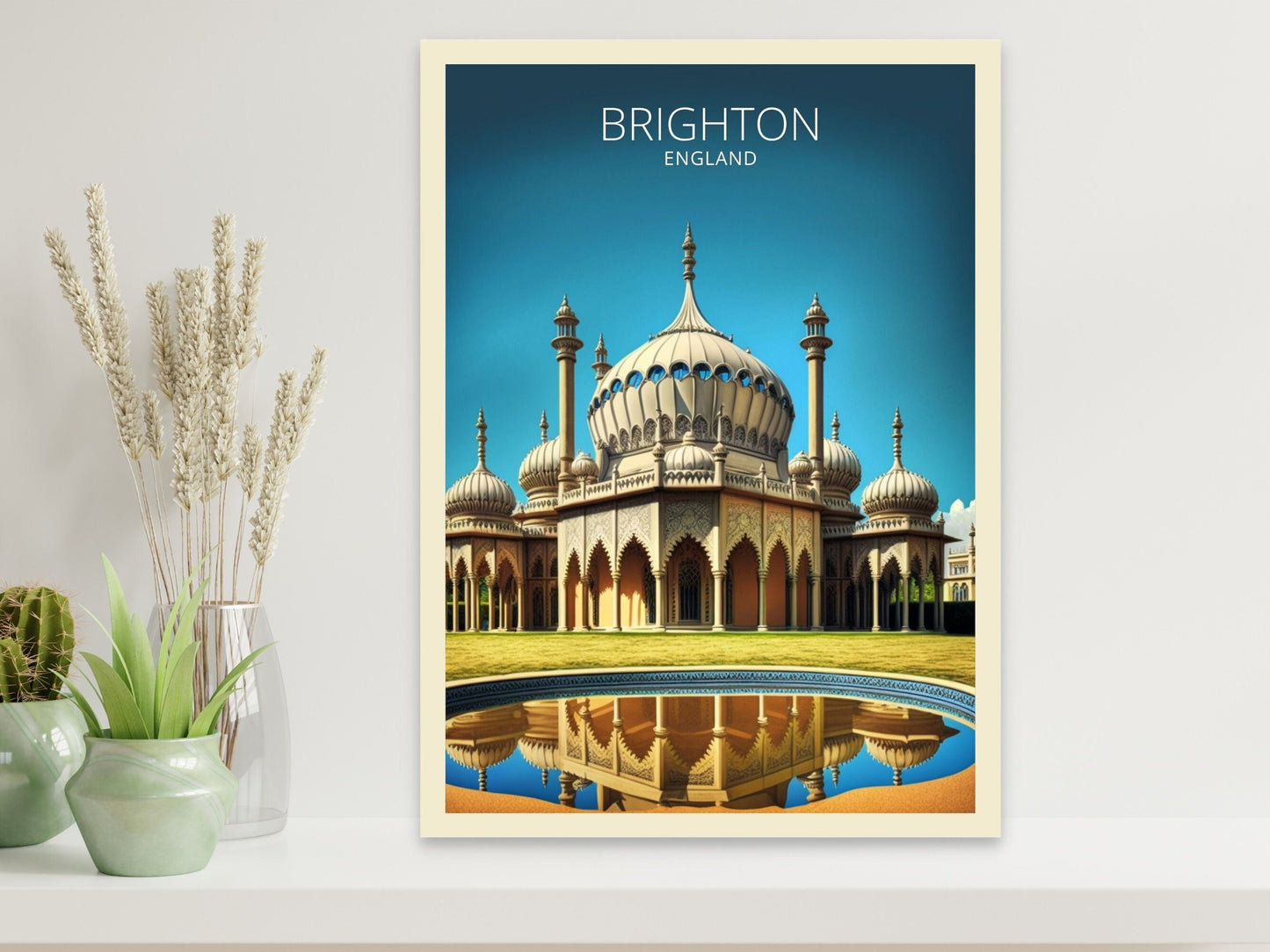 Brighton Travel Print | Brighton Illustration | Brighton Wall Art | England Print | Brighton Home Decor | Brighton Poster | ID 010