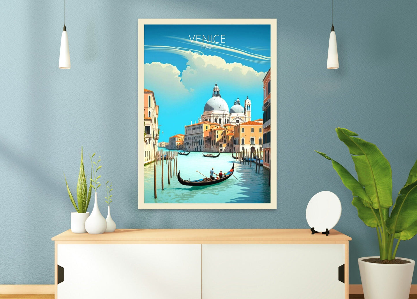 Venice Travel Print | Venice Illustration | Venice Wall Art | Venice Poster | Italy Poster | Venice Home Decor | Venice Home Decor | ID 011