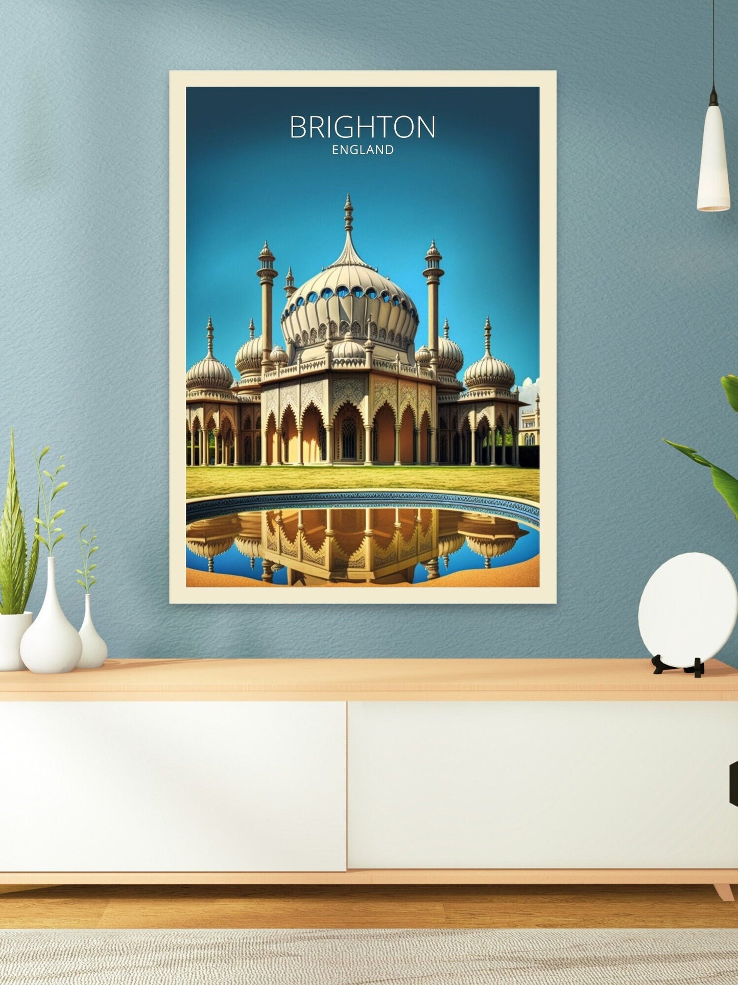 Brighton Travel Print | Brighton Illustration | Brighton Wall Art | England Print | Brighton Home Decor | Brighton Poster | ID 010