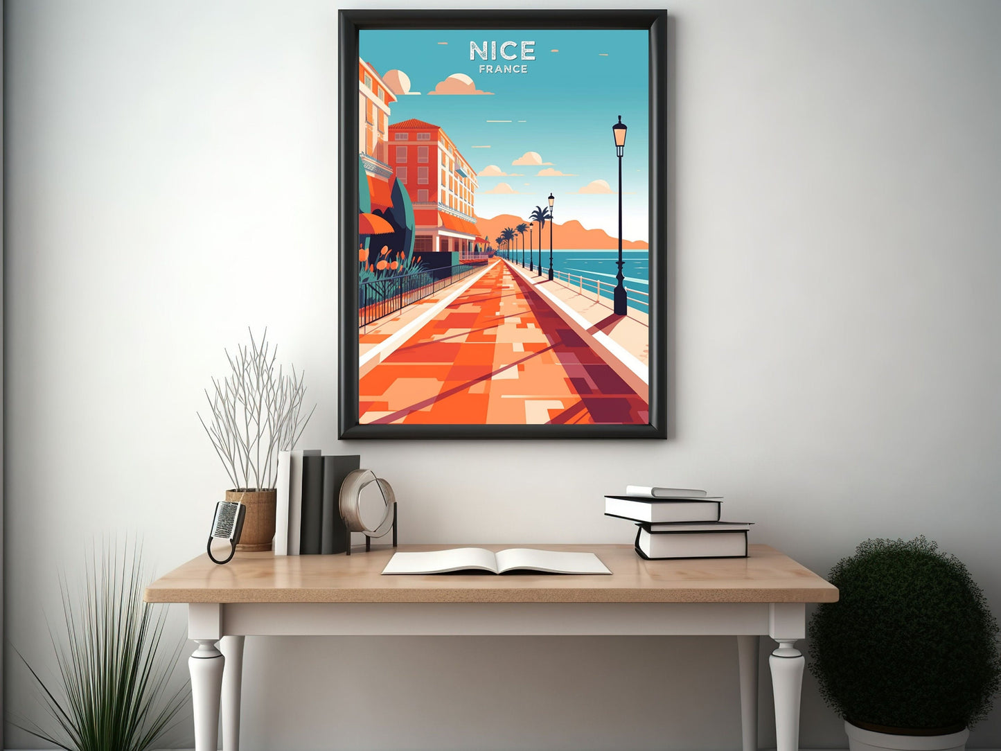 Nice Travel Print | Nice Illustration | Nice Wall Art | France Print | Nice Home Decor | Nice Poster | ID 063