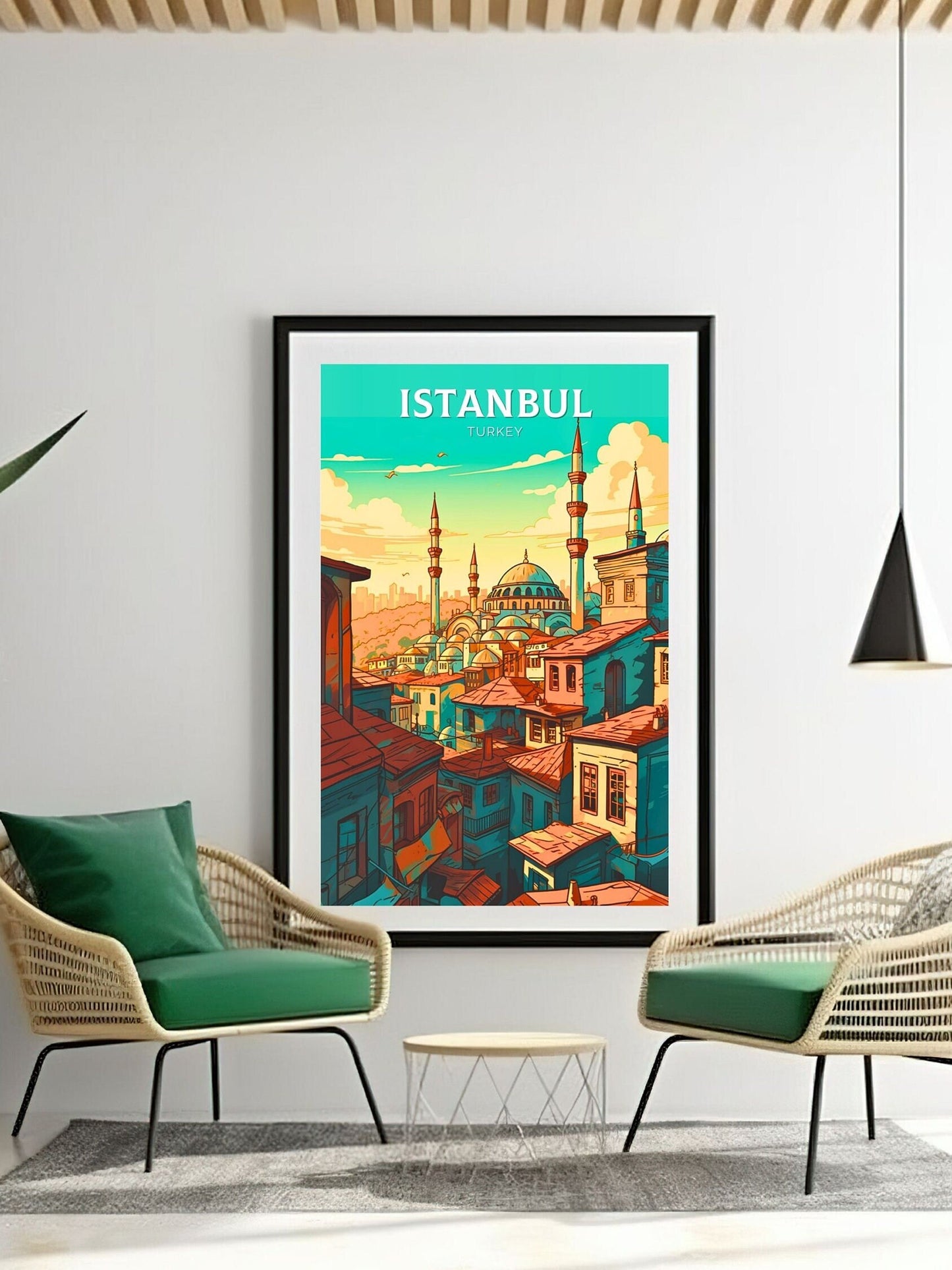 Istanbul Travel Print | Istanbul Illustration | Istanbul Wall Art | Turkey Print | Istanbul Home Decor | Istanbul Poster | ID 064