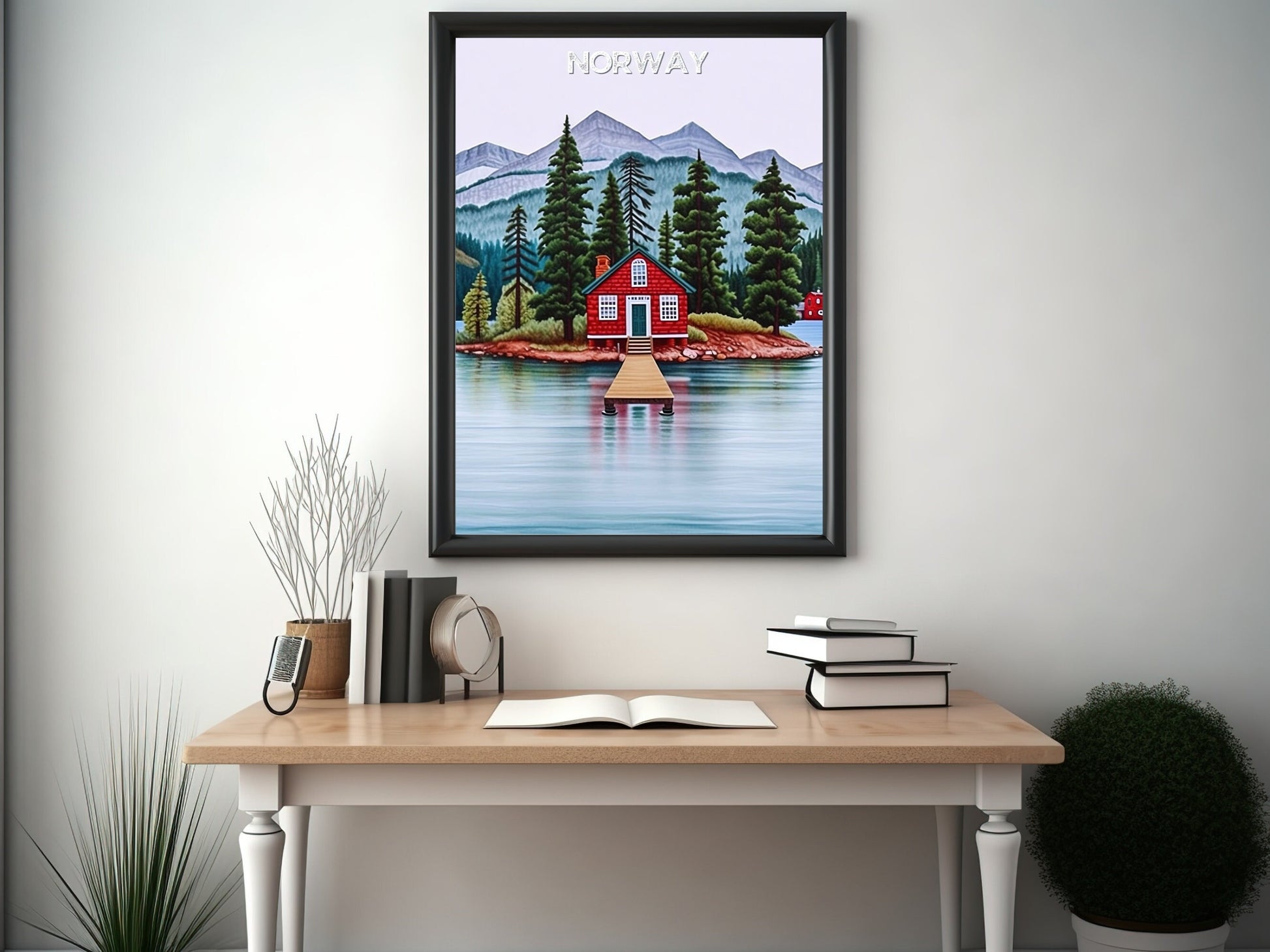 Norway Travel Print | Norway Illustration | Norway Wall Art | Norway Print | Norway Print| Norway Print Painting | ID 032