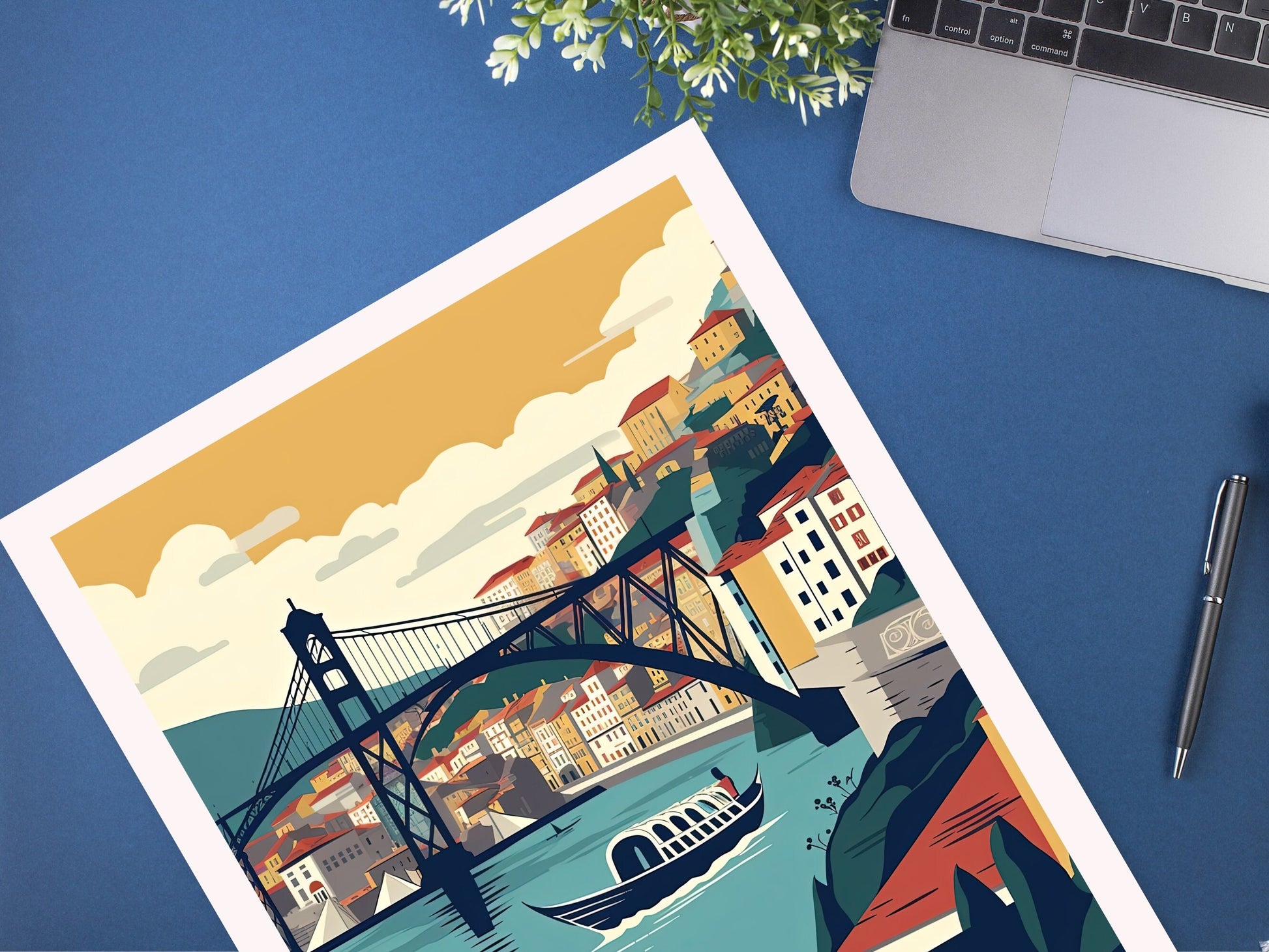 Porto Travel Print | Porto Illustration | Porto Art | Porto Print | Portugal Print | Portugal Decor | Porto Poster | Travel gift | ID 037