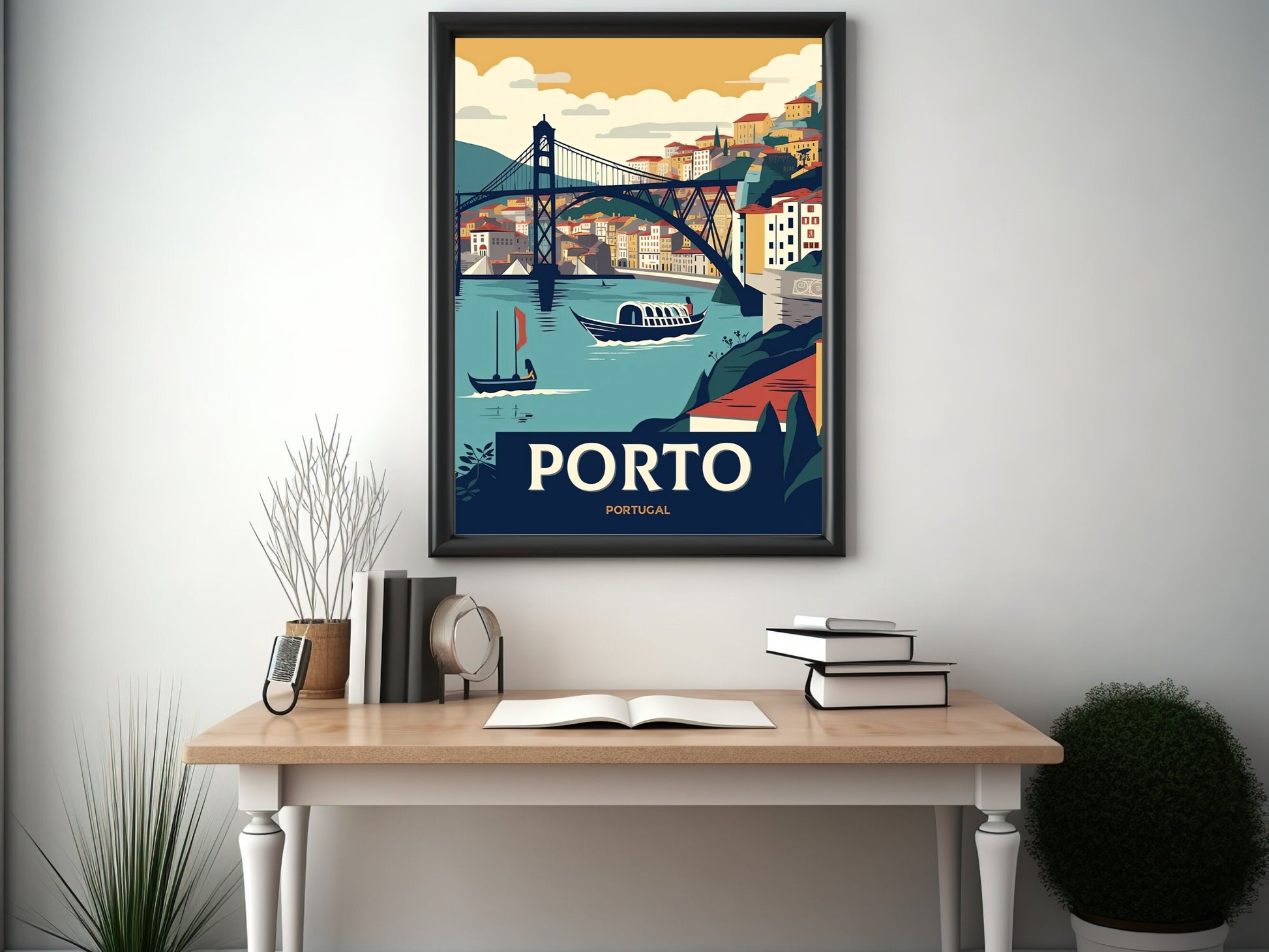 Porto Travel Print | Porto Illustration | Porto Art | Porto Print | Portugal Print | Portugal Decor | Porto Poster | Travel gift | ID 037