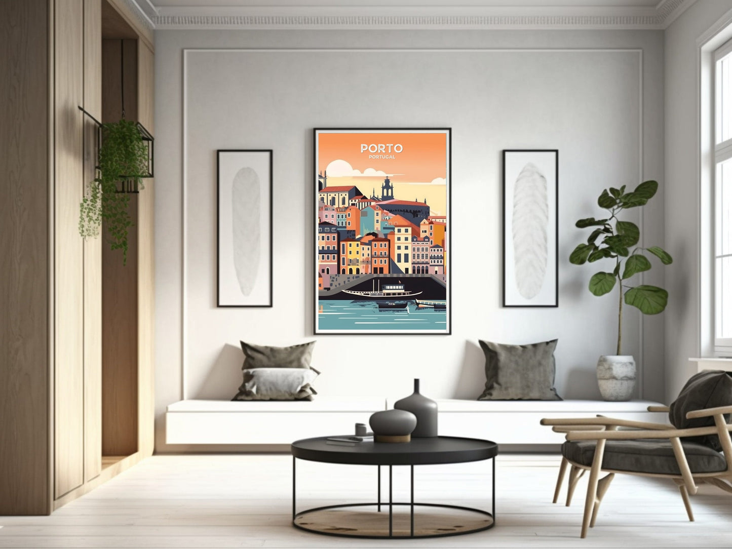 Porto Travel Print | Porto Illustration | Porto Wall Art | Porto Print | Portugal Print | Portugal Home Decor | Porto Poster | ID 044