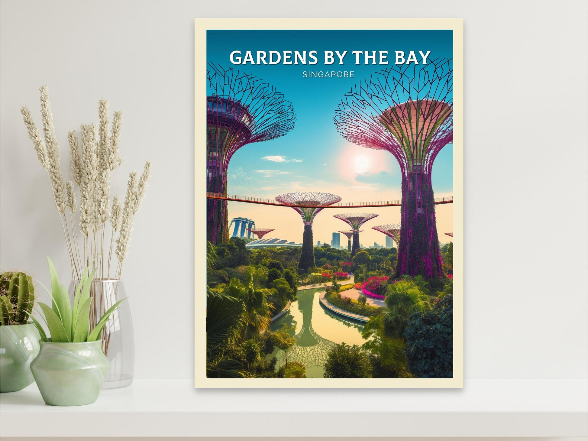 Garden by the Bay Print | Garden by the Bay Illustration | Singapore Poster | Singapore Print | ID 074