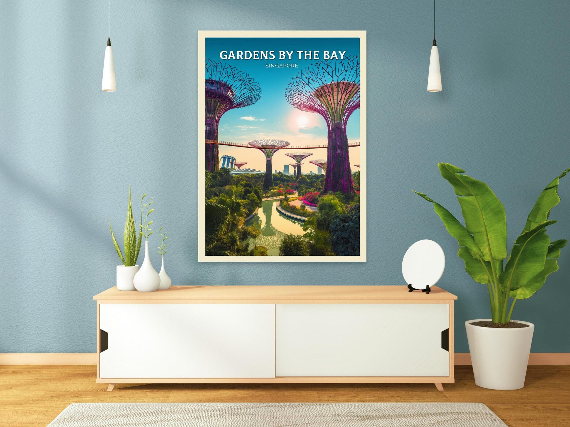 Garden by the Bay Print | Garden by the Bay Illustration | Singapore Poster | Singapore Print | ID 074