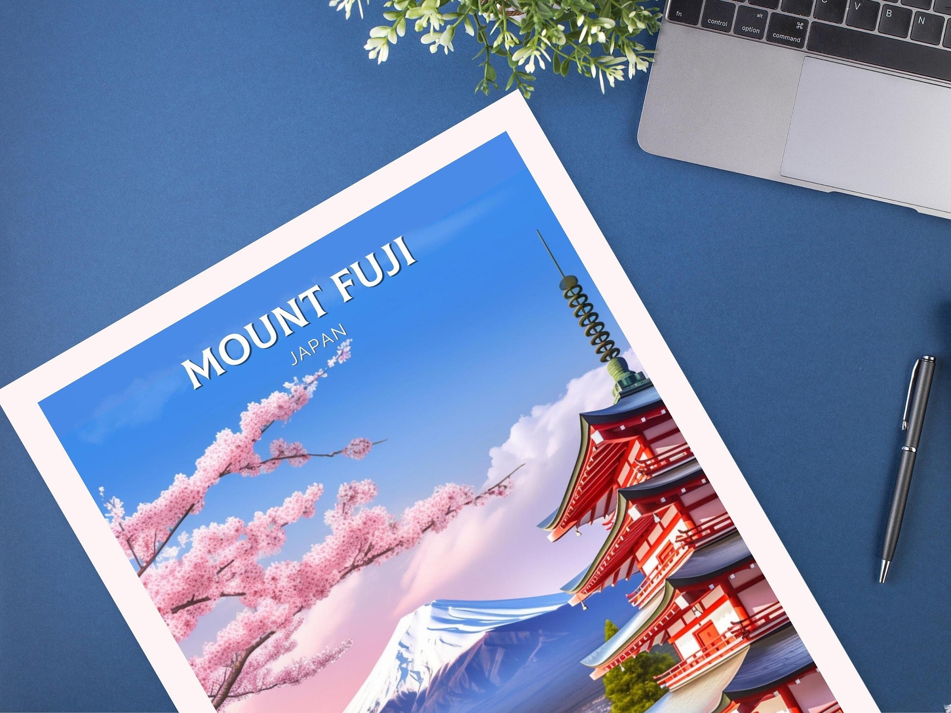 Mount Fuji Print | Mount Fuji Illustration | Japan Poster | Japan Print | Mount Fuji Poster | Mount Fuji Wall Art | ID 077