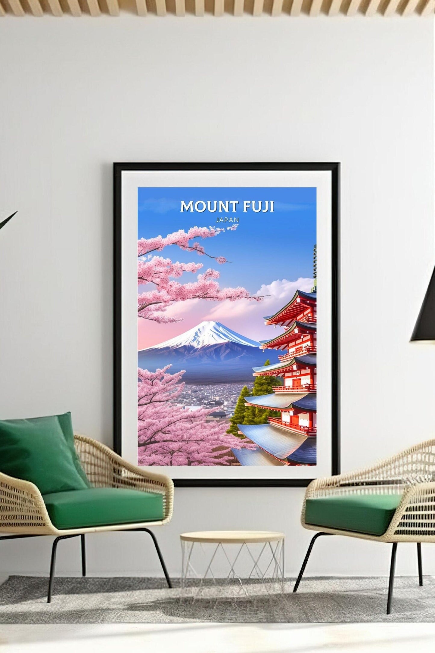 Mount Fuji Print | Mount Fuji Illustration | Japan Poster | Japan Print | Mount Fuji Poster | Mount Fuji Wall Art | ID 077