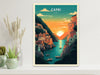 Capri Poster | Capri Print | Capri Island | Capri Illustration | Capri Italy | Capri Artwork | Capri Wall Art | Italy Home Decor | ID 081