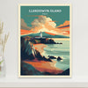 Llanddwyn Island Travel Print | Llanddwyn Island Illustration | Llanddwyn Wall Art | Llanddwyn Print | Wales Print | Wales Poster | ID 034