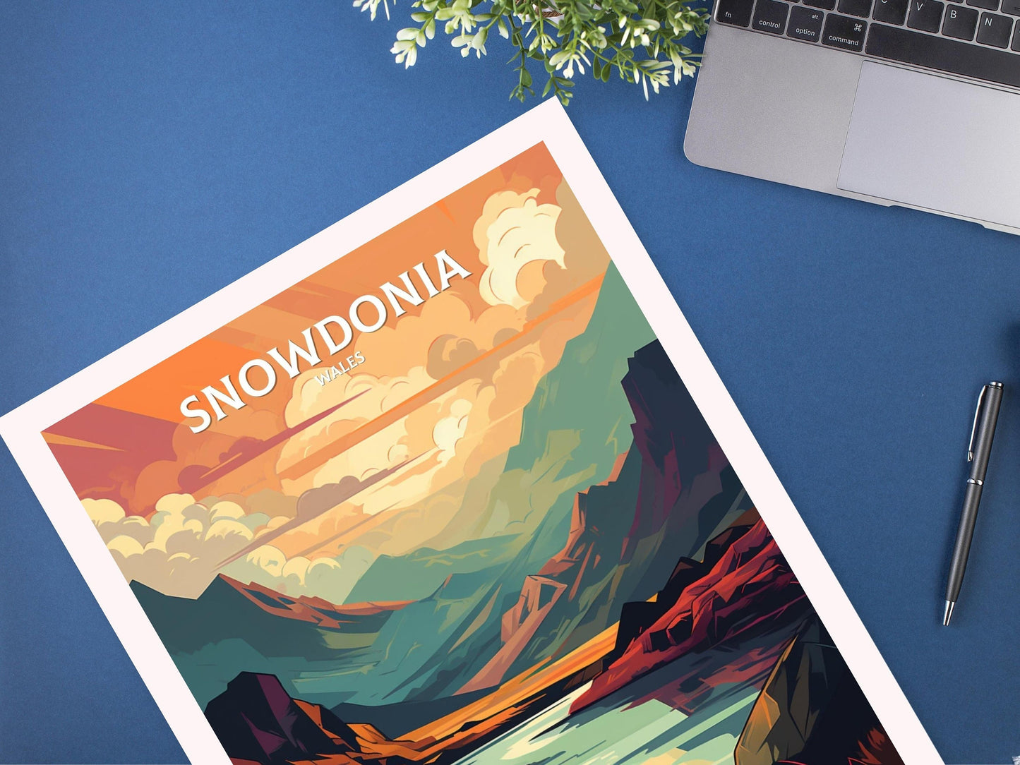 Snowdonia Travel Print | Snowdonia Illustration | SnowdoniaWall Art | walles Print | Snowdonia Home Decor | Snowdonia Poster | ID 057