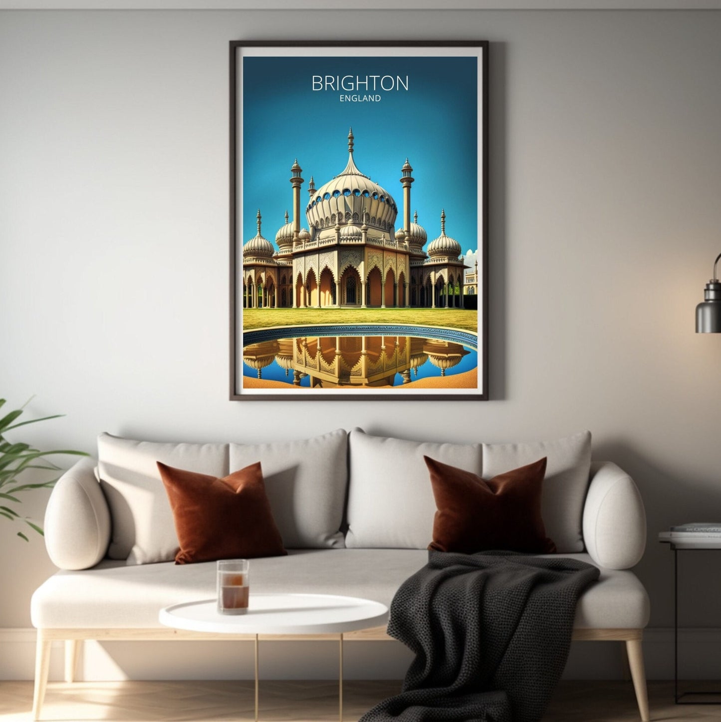 Brighton Travel Print | Brighton Illustration | Brighton Wall Art | England Print | Brighton Home Decor | Brighton Poster | ID 010