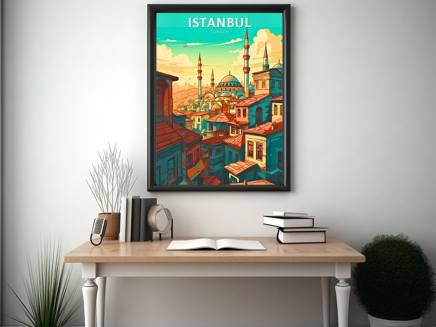 Istanbul Travel Print | Istanbul Illustration | Istanbul Wall Art | Turkey Print | Istanbul Home Decor | Istanbul Poster | ID 064