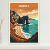Dorset Travel Print | Dorset Illustration | Dorset Wall Art | England Print | England Home Decor | Dorset Poster | Travel gift | ID 015