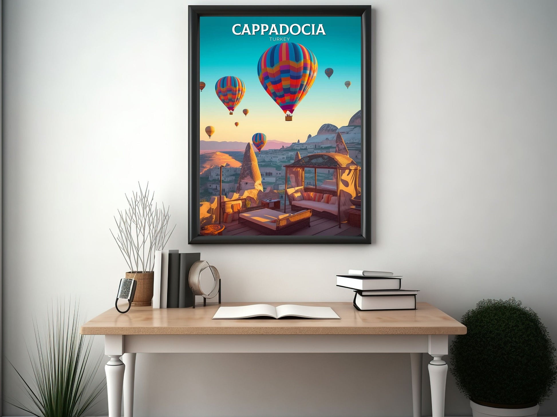 Cappadocia Travel Poster | Cappadocia Print | Cappadocia Design | Turkey Wall Art | Cappadocia Illustration | Turkey Travel Print | ID 093