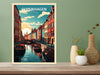 Copenhagen Print | Copenhagen Poster | Copenhagen Illustration | Travel Print | Copenhagen Wall Art | Copenhagen Hanging Poster | ID 068