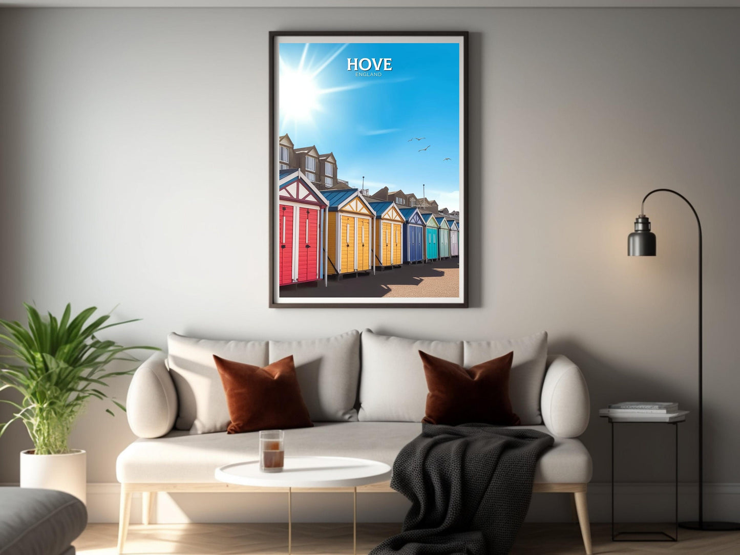 Hove England Travel Poster | Hove Print | Hove Design | Hove Wall Art | Hove England Illustration | Hove England Print | Hove Art | ID 103