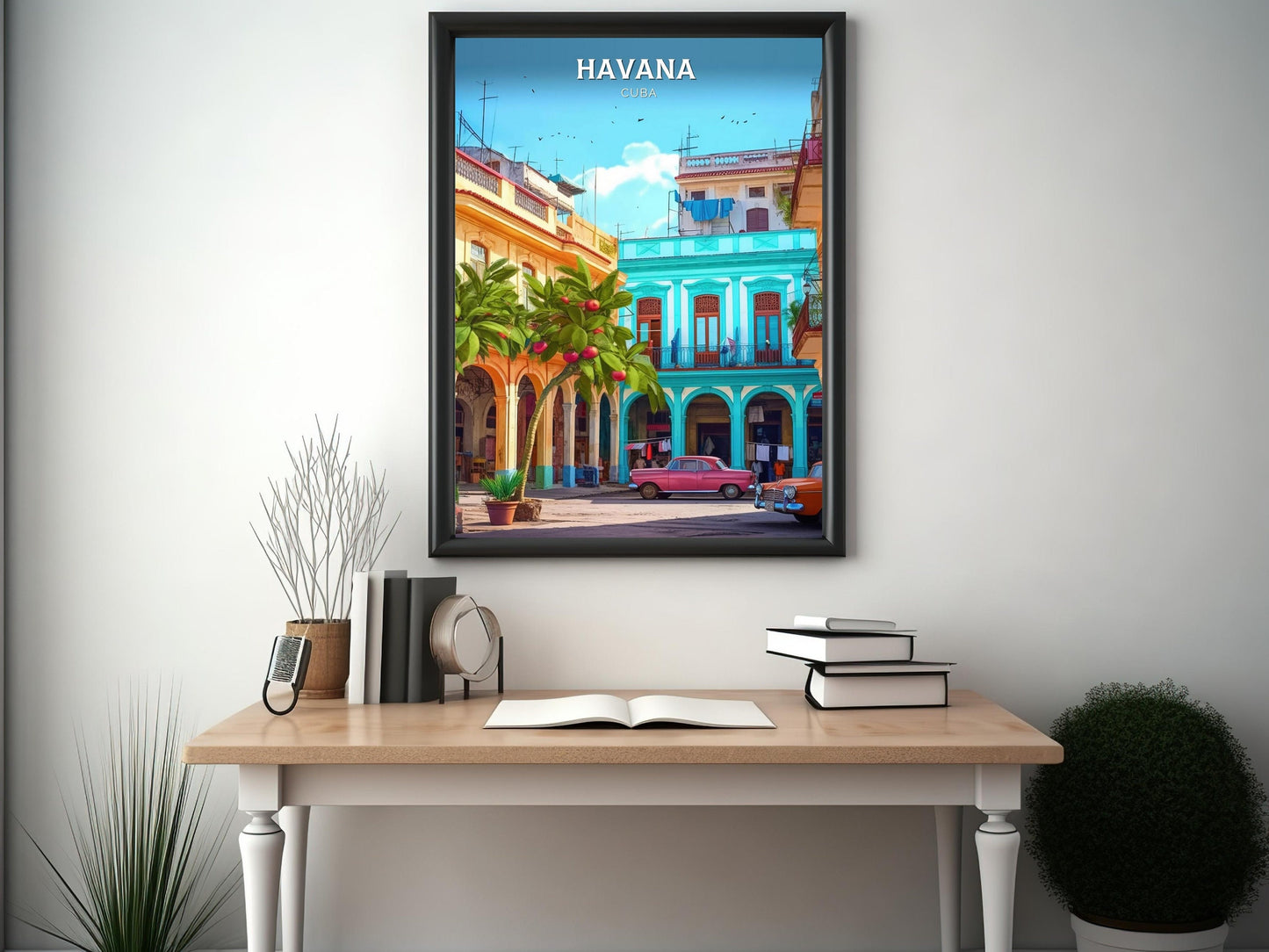 Havana Cuba Travel Poster | Havana Print | Havana Design | Havana Wall Art | Havana Illustration | Havana Poster | Cuba poster Art | ID 104