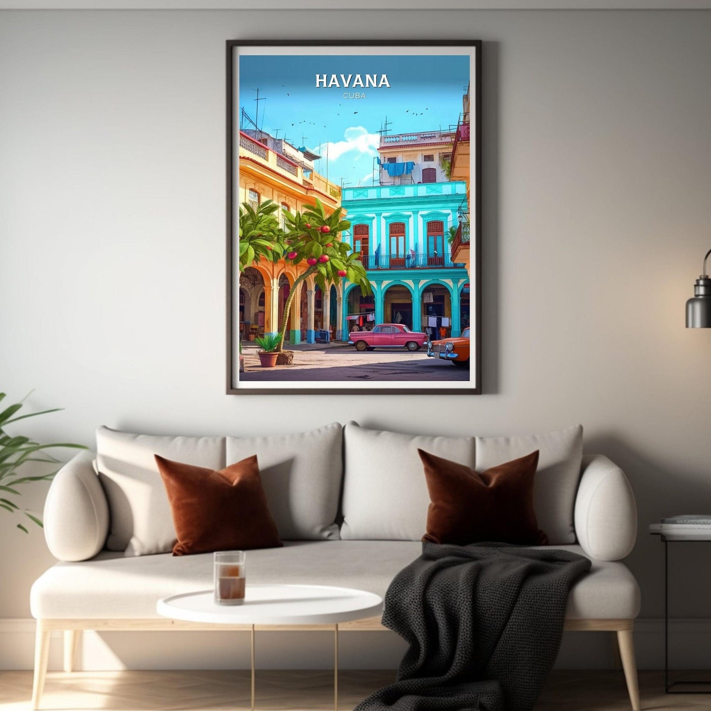 Havana Cuba Travel Poster | Havana Print | Havana Design | Havana Wall Art | Havana Illustration | Havana Poster | Cuba poster Art | ID 104