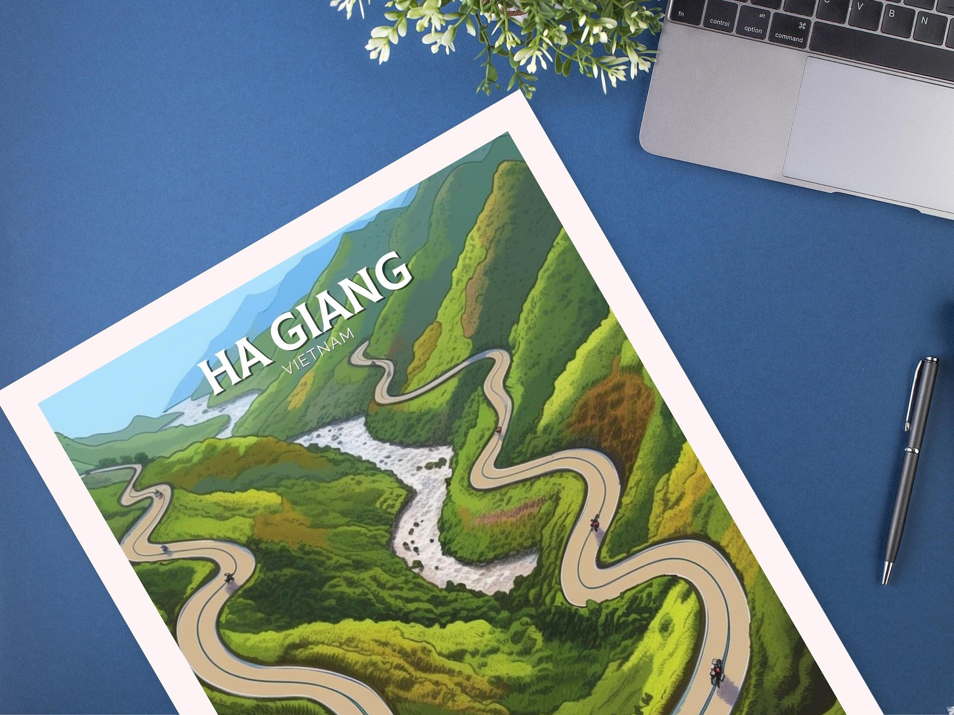 Ha Giang Print | Ha Giang Illustration | Ha Giang Loop | Vietnam Print | Vietnam Wall Art | Asia Print | Vietnam Wall Art | ID 098