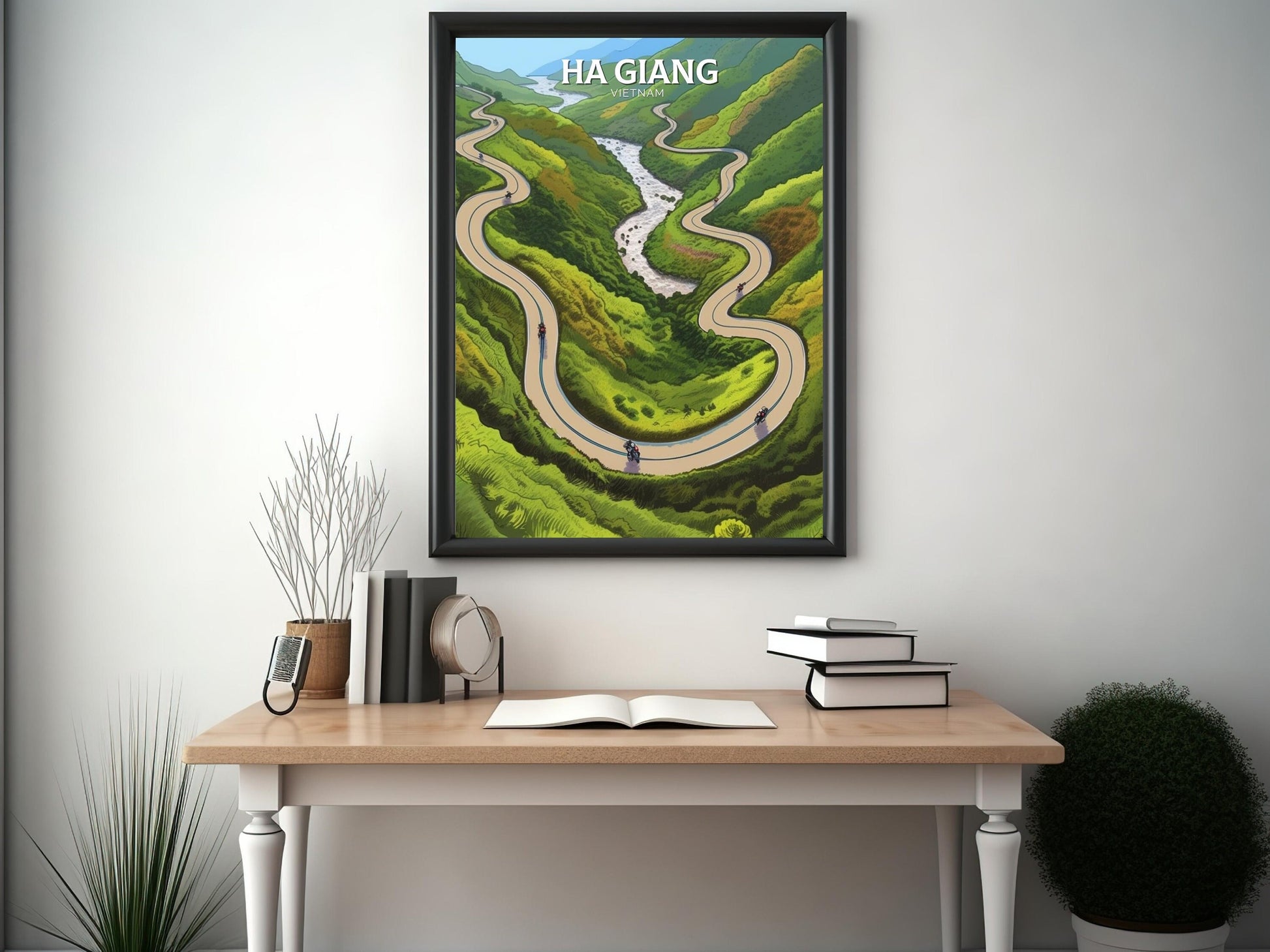 Ha Giang Print | Ha Giang Illustration | Ha Giang Loop | Vietnam Print | Vietnam Wall Art | Asia Print | Vietnam Wall Art | ID 098