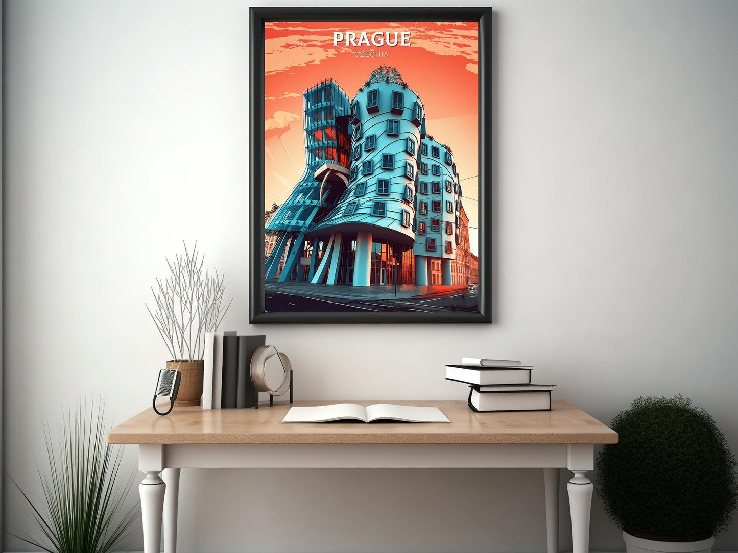 Prague Travel Print | Prague Illustration | Prague Wall Art | Czech Republic Print | Prague Home Decor | Prague Poster | ID 073