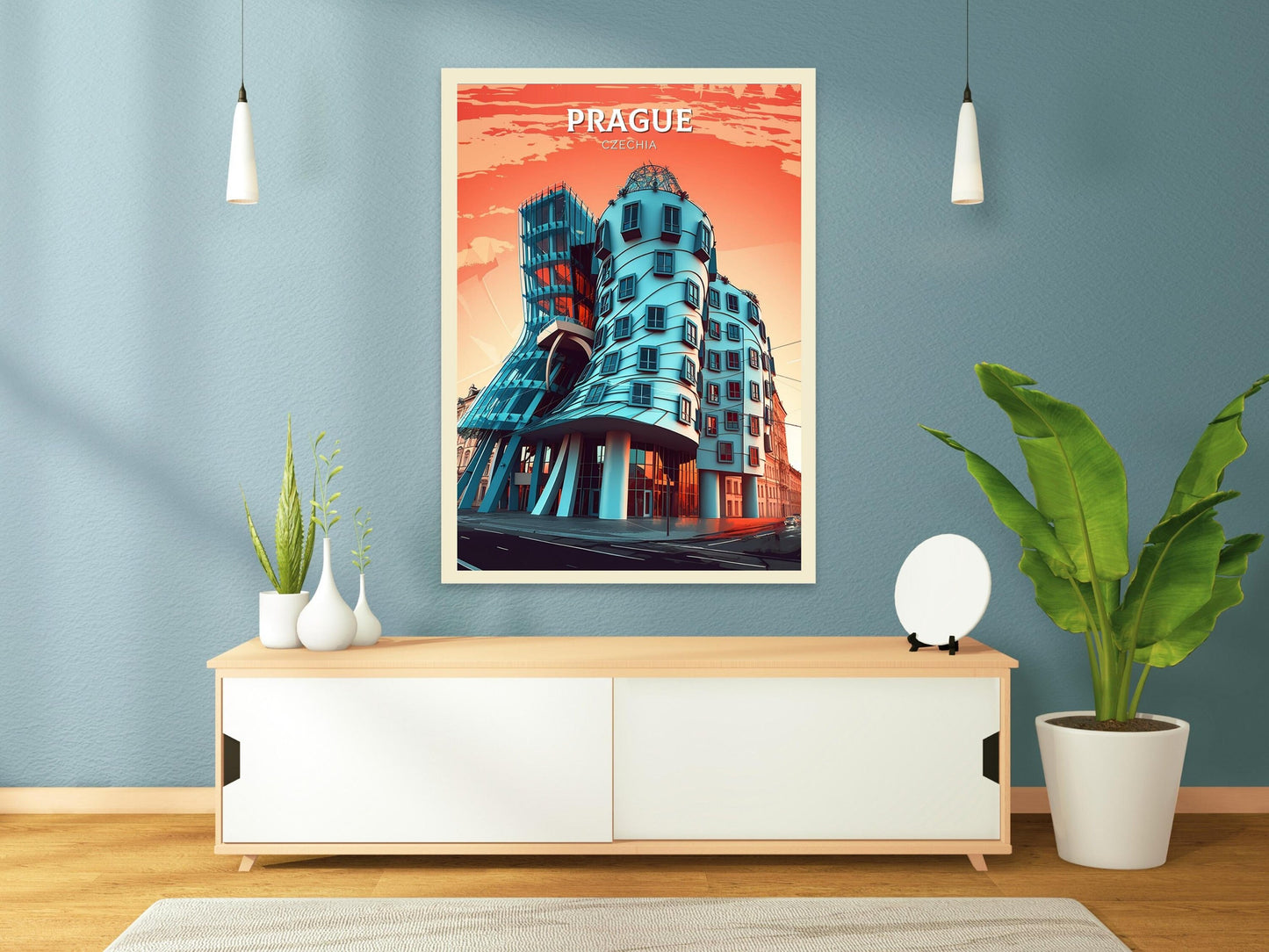 Prague Travel Print | Prague Illustration | Prague Wall Art | Czech Republic Print | Prague Home Decor | Prague Poster | ID 073