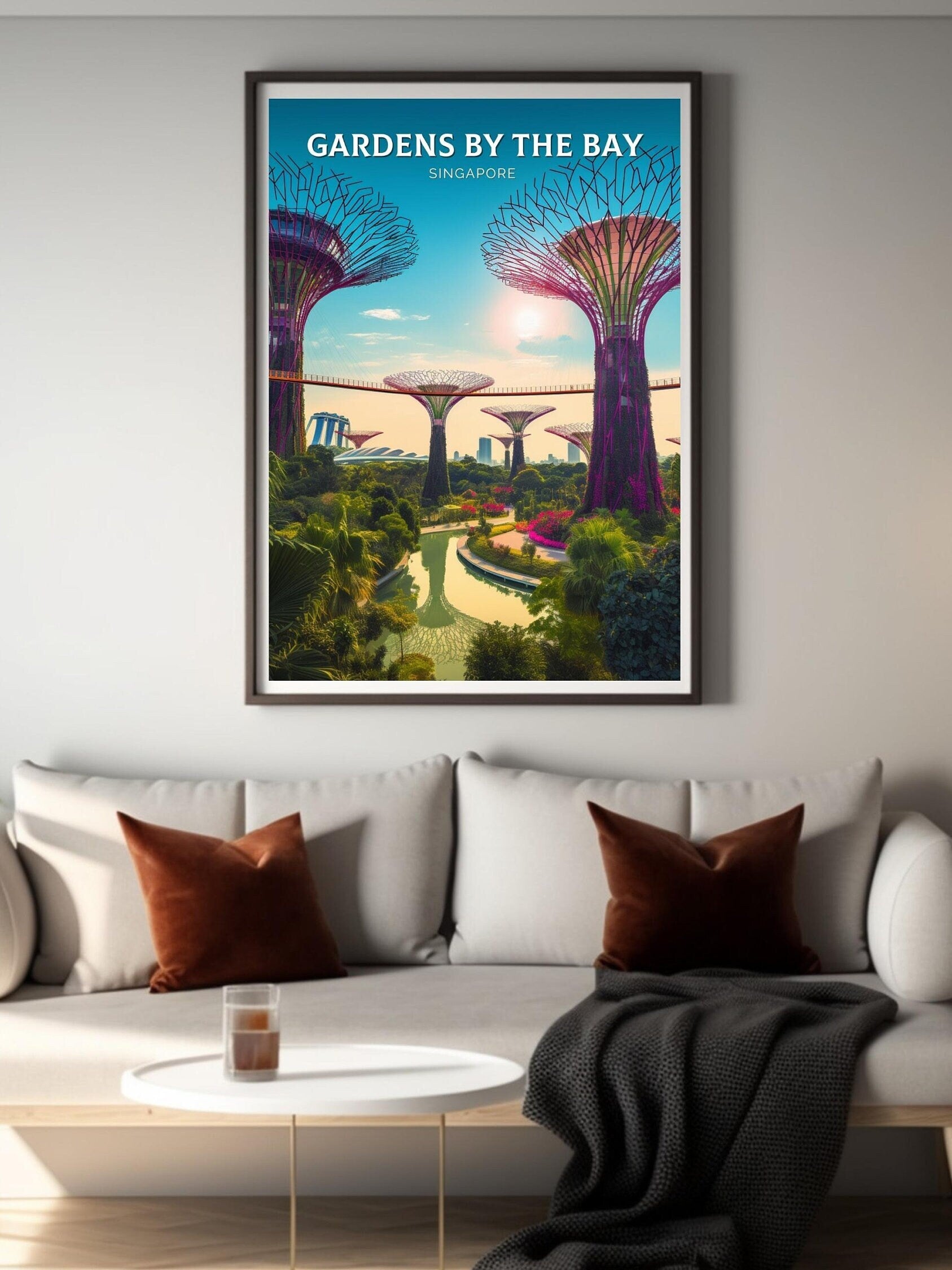 Garden by the Bay Print | Garden by the Bay Illustration | Singapore Poster | Singapore Print | ID 074