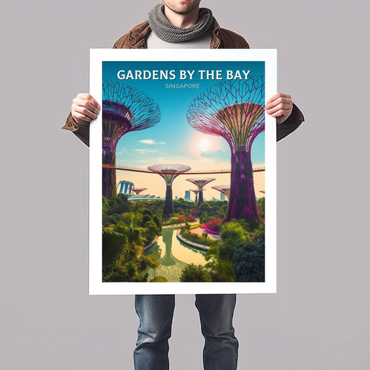 Garden by the Bay Print | Garden by the Bay Illustration | Singapore Poster | Singapore Print | ID 074