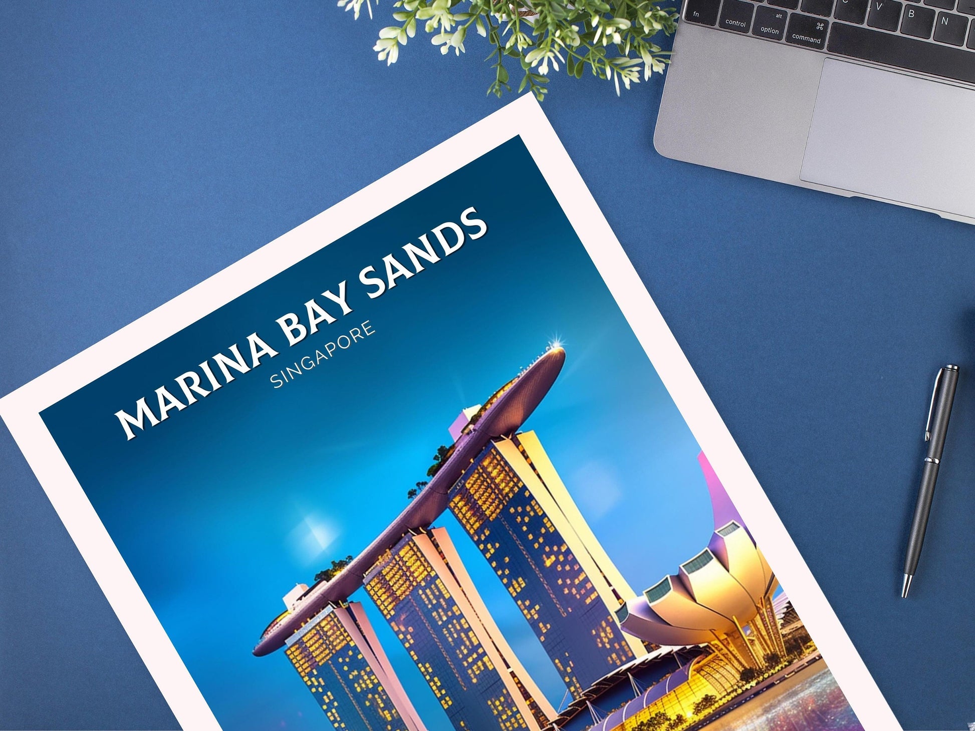 Marina Bay Sands Print | Marina Bay Sands Illustration | Singapore Poster | Singapore Print | Singapore Poster | ID 075