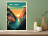 Capri Poster | Capri Print | Capri Island | Capri Illustration | Capri Italy | Capri Artwork | Capri Wall Art | Italy Home Decor | ID 081