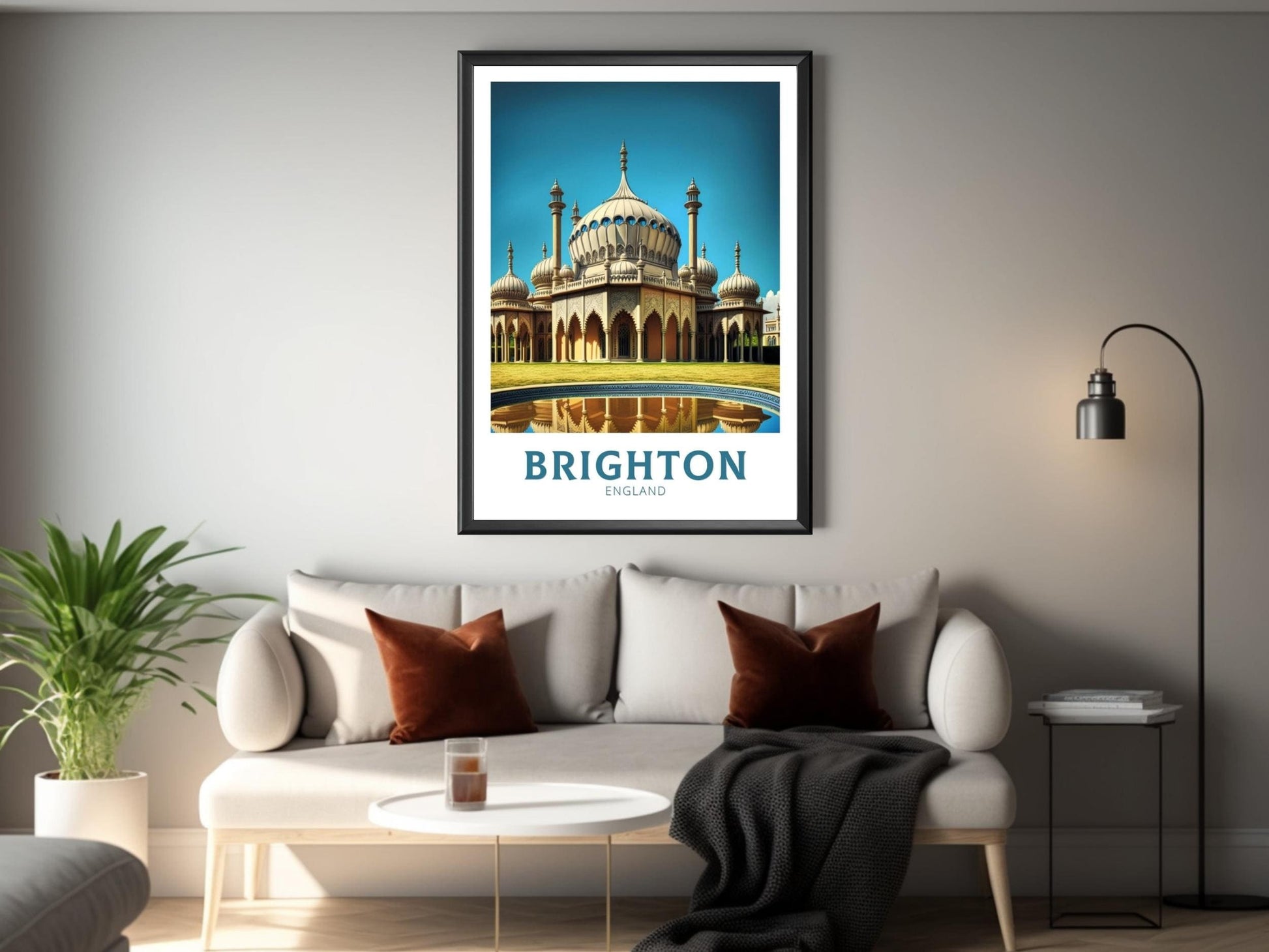 Brighton Travel Poster | Brighton Illustration | Brighton Wall Art | England Poster | Brighton Home Decor | Brighton Print | ID 146