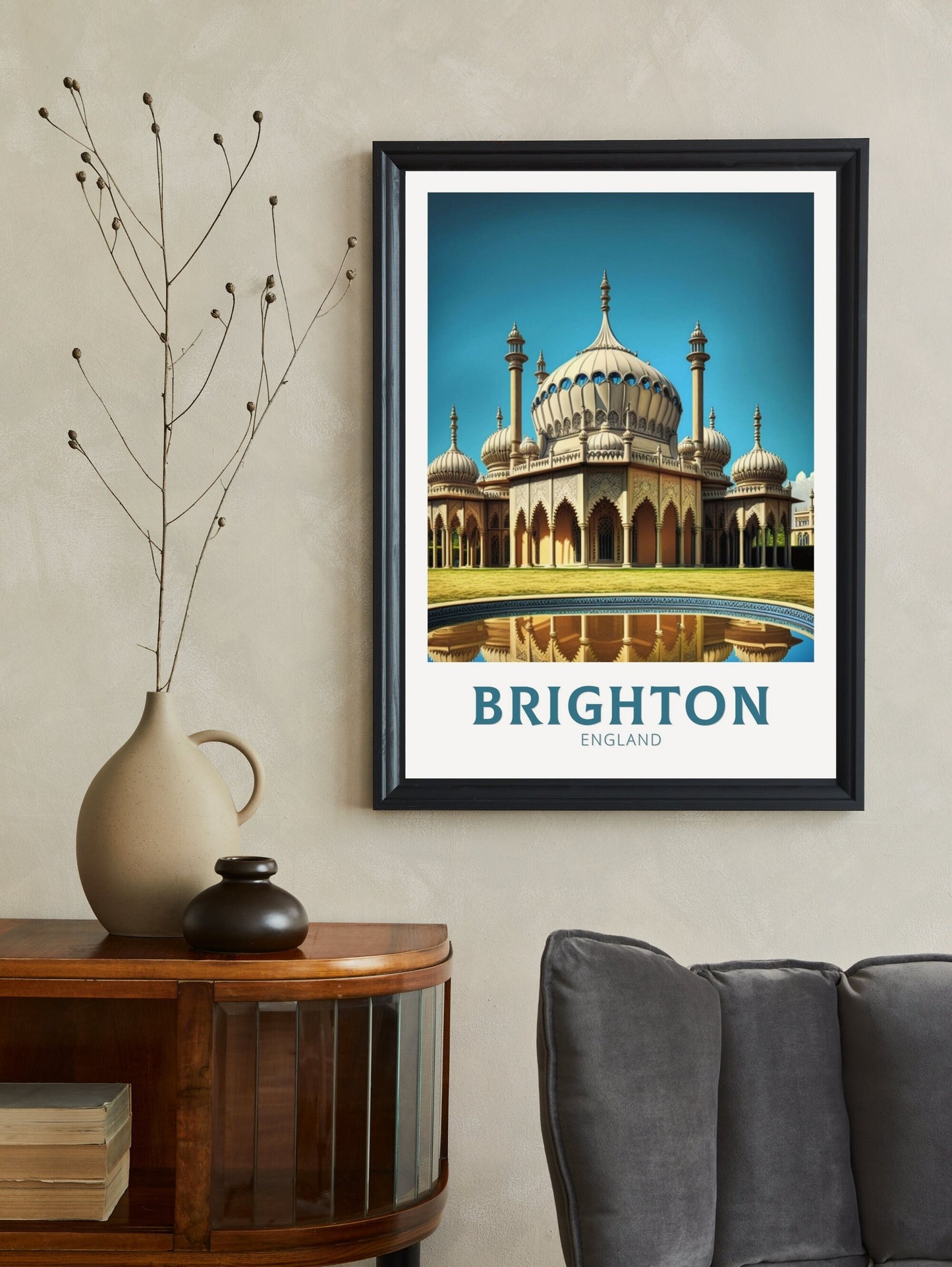 Brighton Travel Poster | Brighton Illustration | Brighton Wall Art | England Poster | Brighton Home Decor | Brighton Print | ID 146