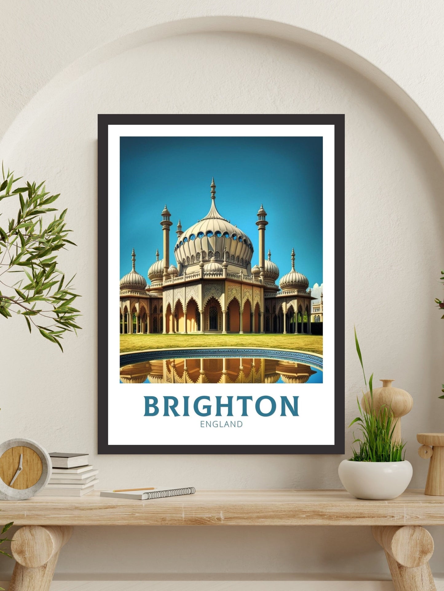 Brighton Travel Poster | Brighton Illustration | Brighton Wall Art | England Poster | Brighton Home Decor | Brighton Print | ID 146